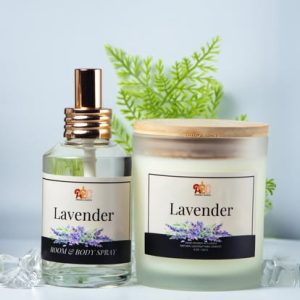 Lavender Candle & Spray Set